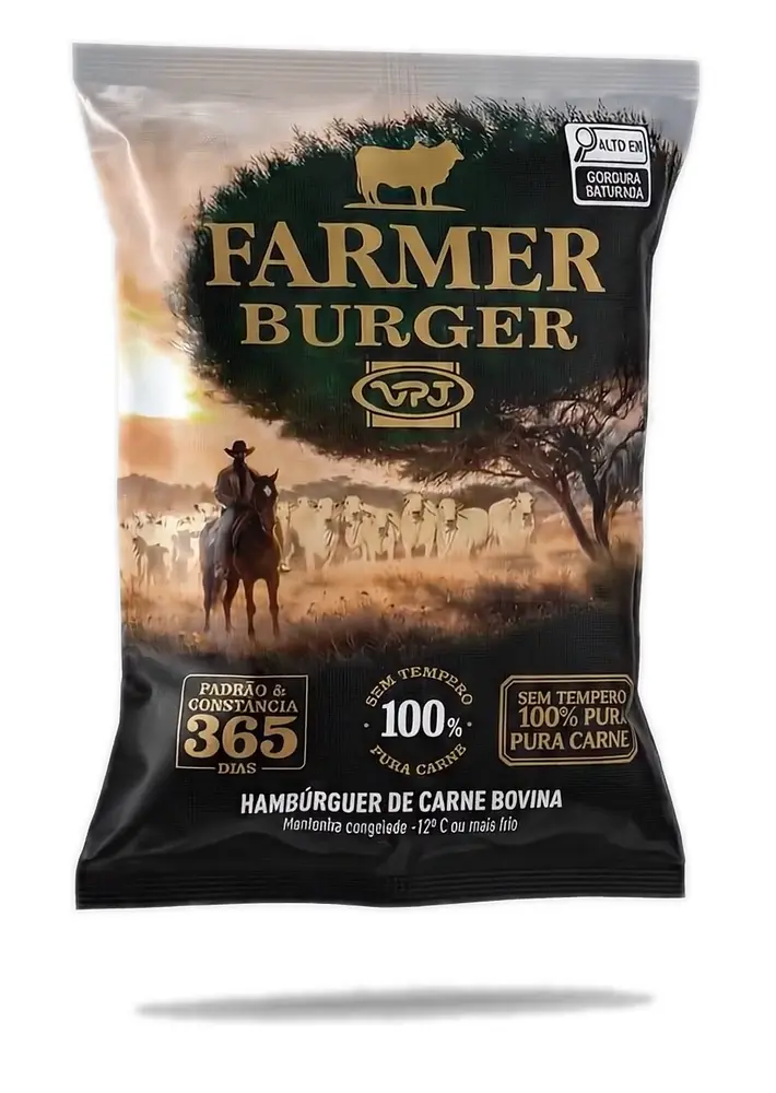 Embalagem Farmer em estúdio